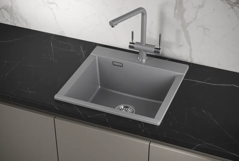 Мойка для кухни Granula Estetica 5201 алюминиум, 52х50 см, прямоугольная